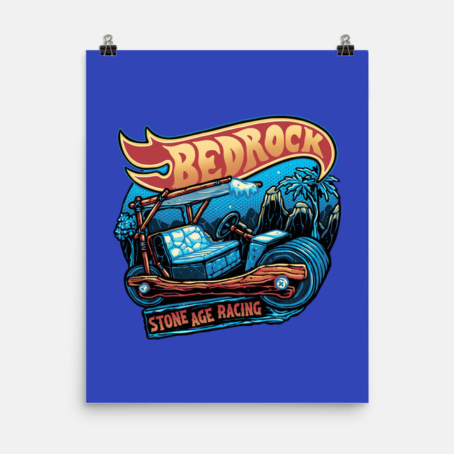 Bedrock Racing-None-Matte-Poster-glitchygorilla