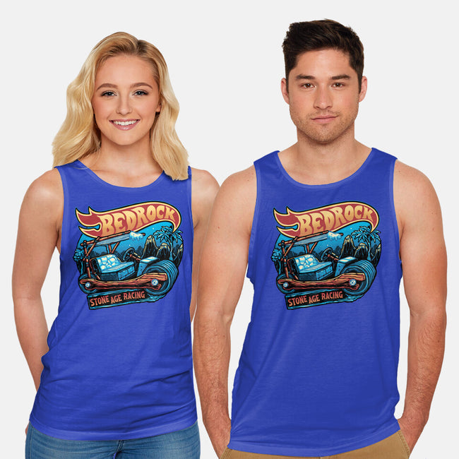 Bedrock Racing-Unisex-Basic-Tank-glitchygorilla