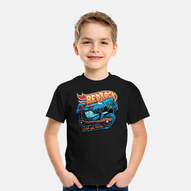 Bedrock Racing-Youth-Basic-Tee-glitchygorilla