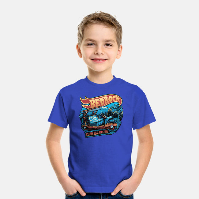 Bedrock Racing-Youth-Basic-Tee-glitchygorilla