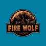 Wrath Of The Fire Wolf-Womens-Fitted-Tee-glitchygorilla