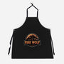 Wrath Of The Fire Wolf-Unisex-Kitchen-Apron-glitchygorilla