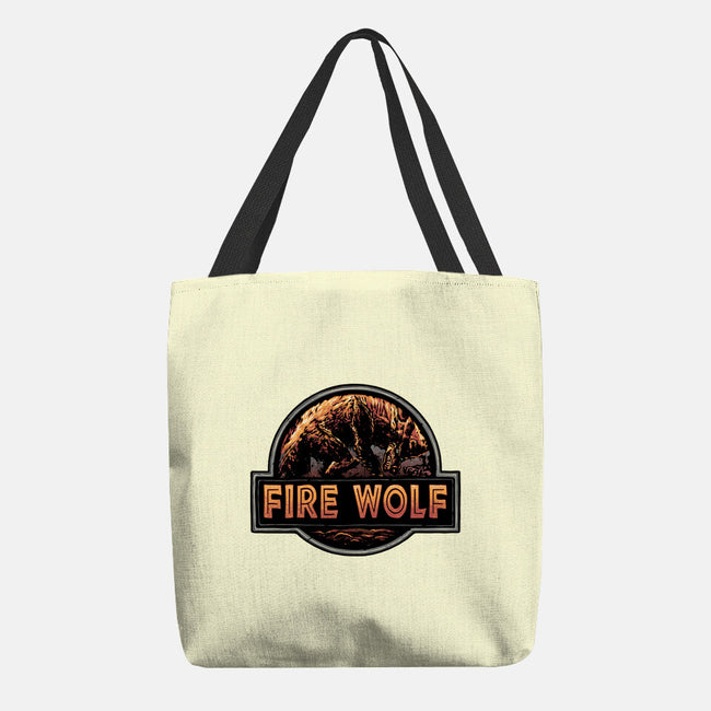 Wrath Of The Fire Wolf-None-Basic Tote-Bag-glitchygorilla
