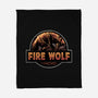 Wrath Of The Fire Wolf-None-Fleece-Blanket-glitchygorilla