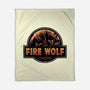 Wrath Of The Fire Wolf-None-Fleece-Blanket-glitchygorilla