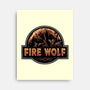 Wrath Of The Fire Wolf-None-Stretched-Canvas-glitchygorilla