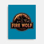 Wrath Of The Fire Wolf-None-Stretched-Canvas-glitchygorilla