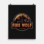 Wrath Of The Fire Wolf-None-Matte-Poster-glitchygorilla