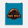 Wrath Of The Fire Wolf-None-Matte-Poster-glitchygorilla