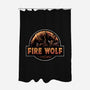 Wrath Of The Fire Wolf-None-Polyester-Shower Curtain-glitchygorilla