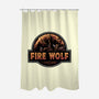Wrath Of The Fire Wolf-None-Polyester-Shower Curtain-glitchygorilla