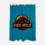Wrath Of The Fire Wolf-None-Polyester-Shower Curtain-glitchygorilla