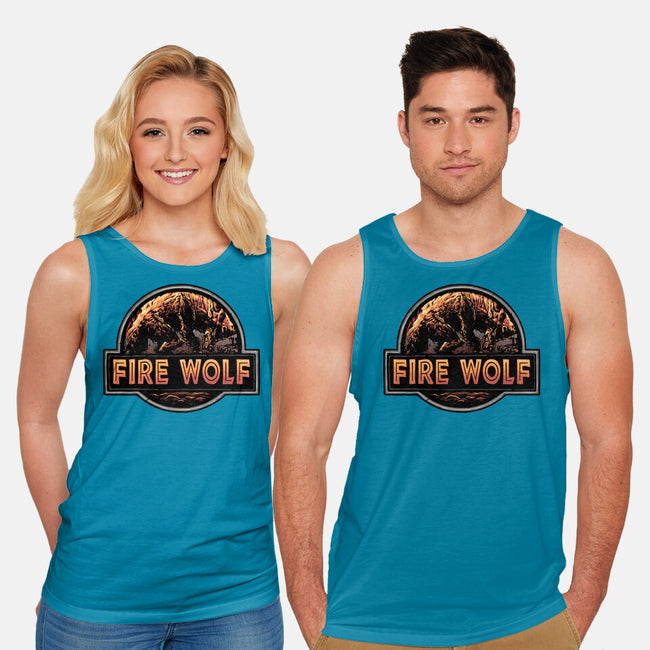 Wrath Of The Fire Wolf-Unisex-Basic-Tank-glitchygorilla