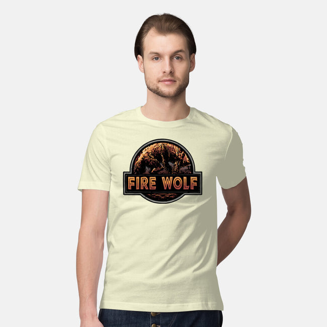 Wrath Of The Fire Wolf-Mens-Premium-Tee-glitchygorilla