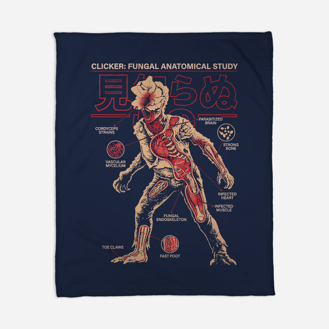 Fungal Anatomical Study-None-Fleece-Blanket-Diego Gurgell