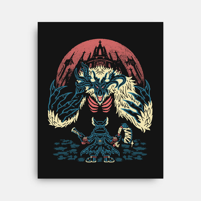 The Hunter And The Beast-None-Stretched-Canvas-Henrique Torres
