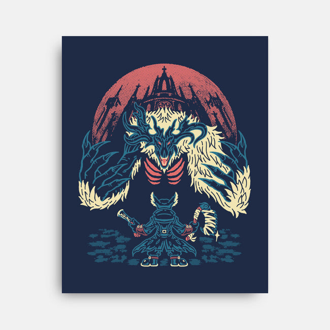The Hunter And The Beast-None-Stretched-Canvas-Henrique Torres