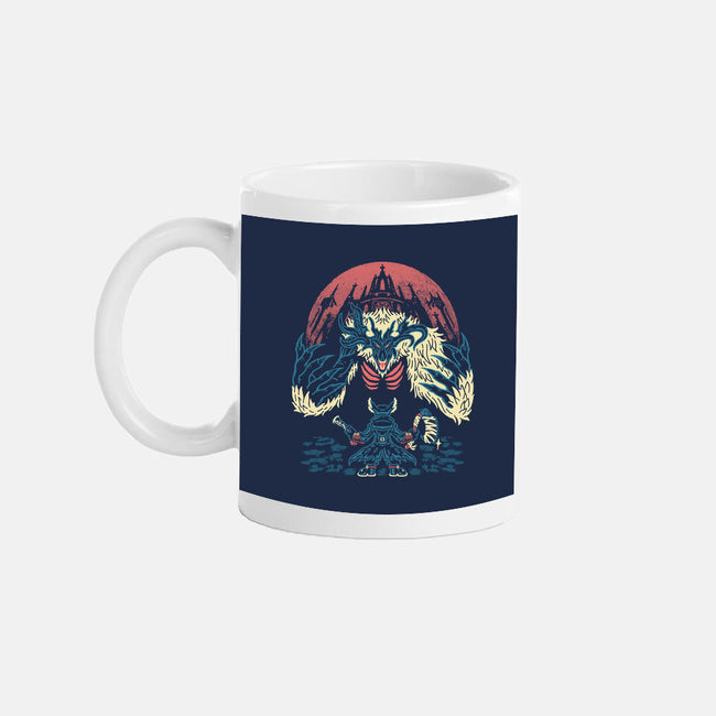 The Hunter And The Beast-None-Mug-Drinkware-Henrique Torres