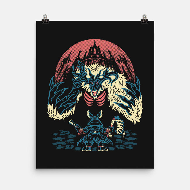 The Hunter And The Beast-None-Matte-Poster-Henrique Torres