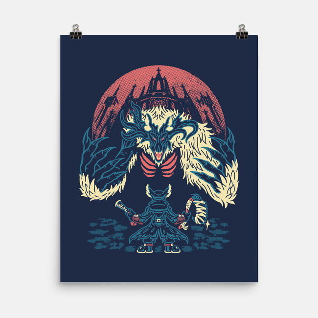 The Hunter And The Beast-None-Matte-Poster-Henrique Torres