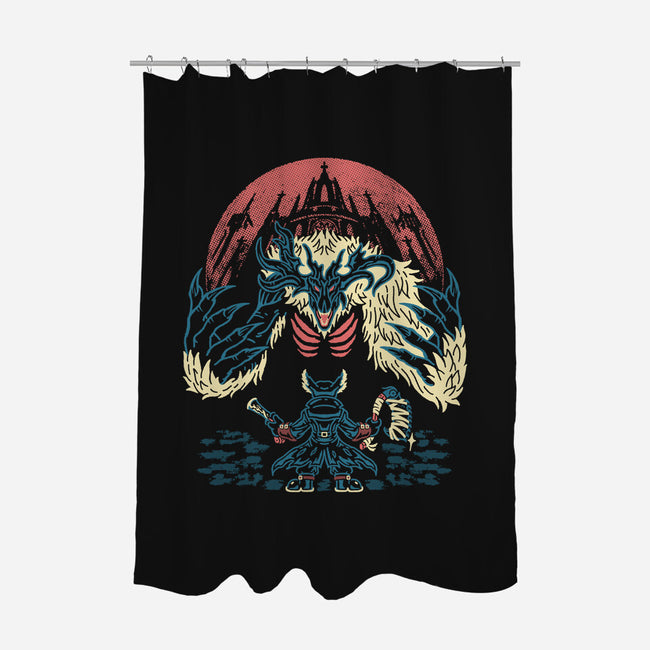 The Hunter And The Beast-None-Polyester-Shower Curtain-Henrique Torres