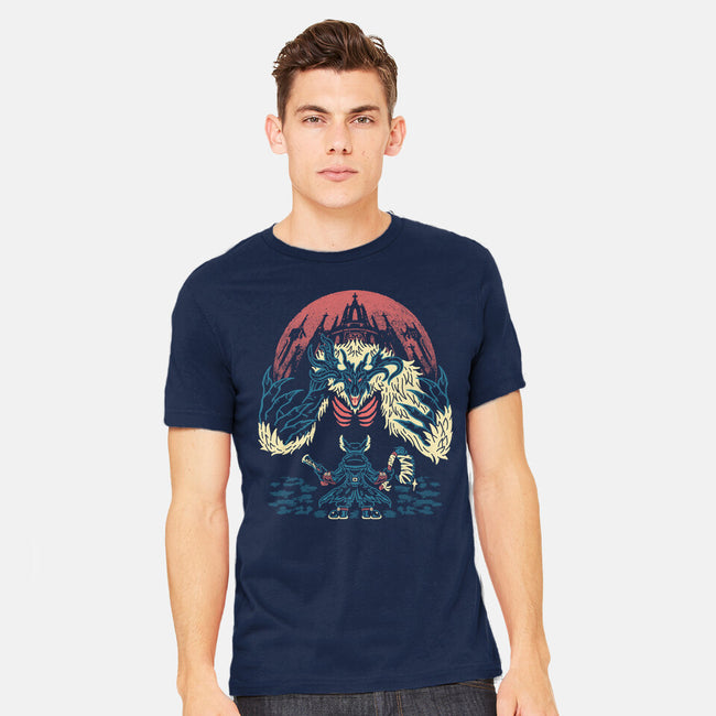 The Hunter And The Beast-Mens-Heavyweight-Tee-Henrique Torres