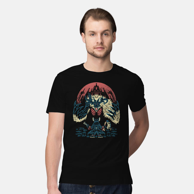 The Hunter And The Beast-Mens-Premium-Tee-Henrique Torres