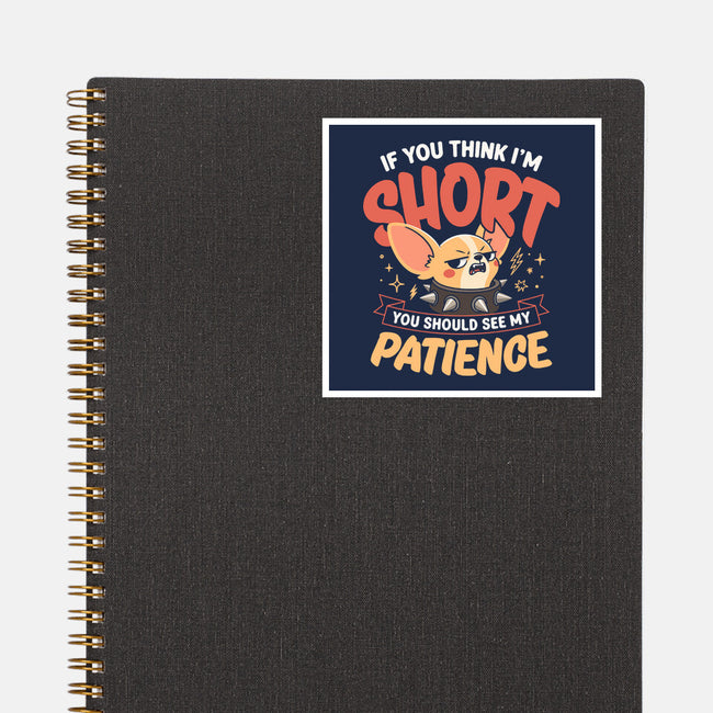Short Patience-None-Glossy-Sticker-Popnotic