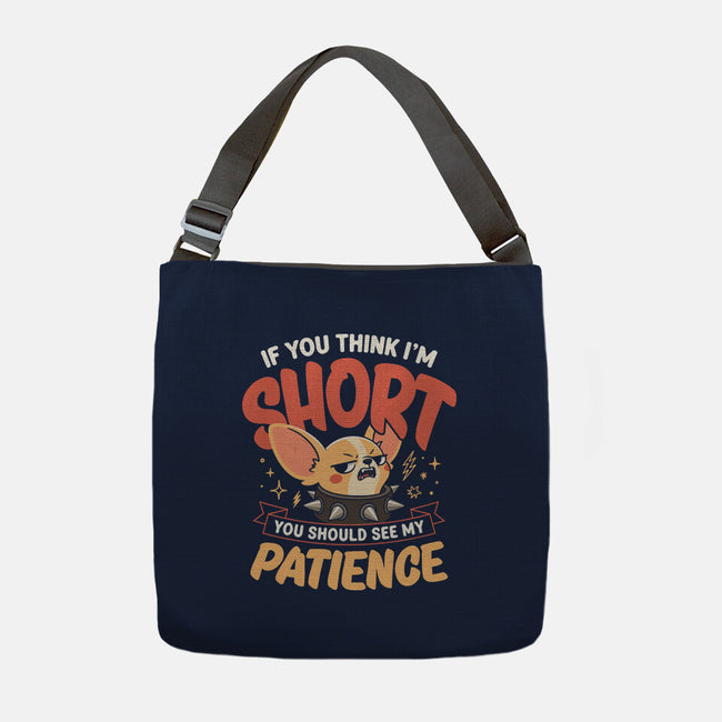 Short Patience-None-Adjustable Tote-Bag-Popnotic