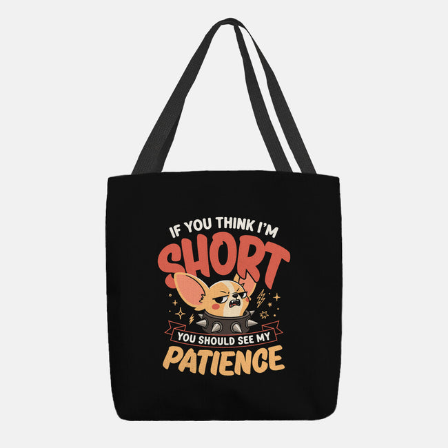Short Patience-None-Basic Tote-Bag-Popnotic