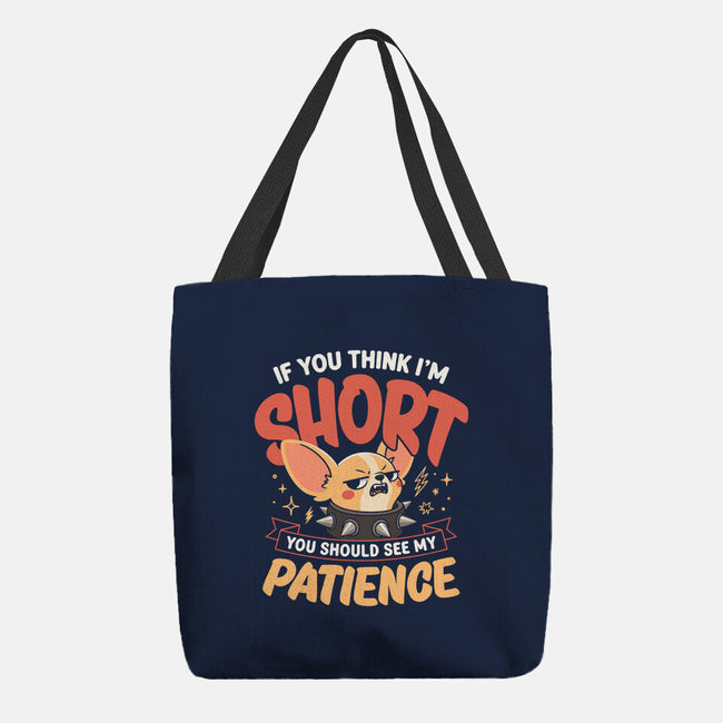Short Patience-None-Basic Tote-Bag-Popnotic
