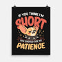 Short Patience-None-Matte-Poster-Popnotic