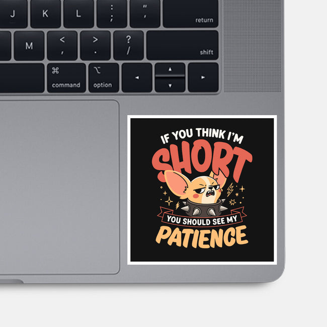 Short Patience-None-Glossy-Sticker-Popnotic