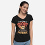 Short Patience-Womens-V-Neck-Tee-Popnotic