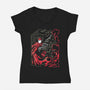Lock N Load-Womens-V-Neck-Tee-arace