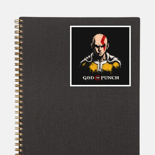 God Of Punch-None-Glossy-Sticker-ducfrench