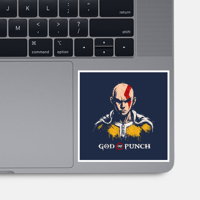 God Of Punch-None-Glossy-Sticker-ducfrench