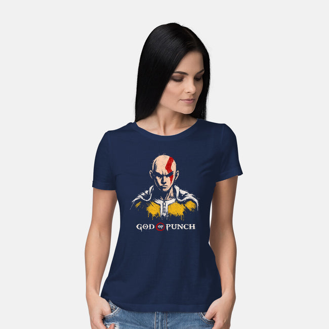 God Of Punch-Womens-Basic-Tee-ducfrench