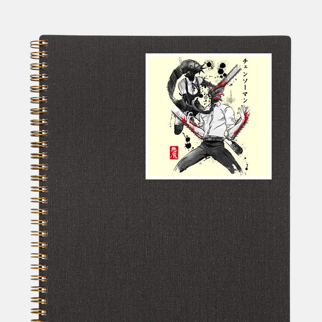 Chainsaw Man And The Bomb Girl-None-Glossy-Sticker-DrMonekers