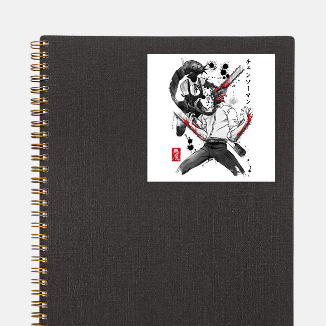 Chainsaw Man And The Bomb Girl-None-Glossy-Sticker-DrMonekers