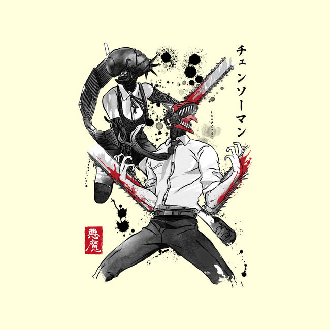 Chainsaw Man And The Bomb Girl-Mens-Premium-Tee-DrMonekers