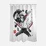 Chainsaw Man And The Bomb Girl-None-Polyester-Shower Curtain-DrMonekers