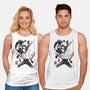 Chainsaw Man And The Bomb Girl-Unisex-Basic-Tank-DrMonekers