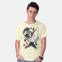Chainsaw Man And The Bomb Girl-Mens-Basic-Tee-DrMonekers