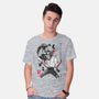 Chainsaw Man And The Bomb Girl-Mens-Basic-Tee-DrMonekers