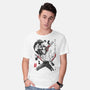 Chainsaw Man And The Bomb Girl-Mens-Basic-Tee-DrMonekers