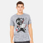 Chainsaw Man And The Bomb Girl-Mens-Heavyweight-Tee-DrMonekers