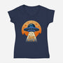 Cookie Ubduction-Womens-V-Neck-Tee-erion_designs