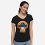 Cookie Ubduction-Womens-V-Neck-Tee-erion_designs