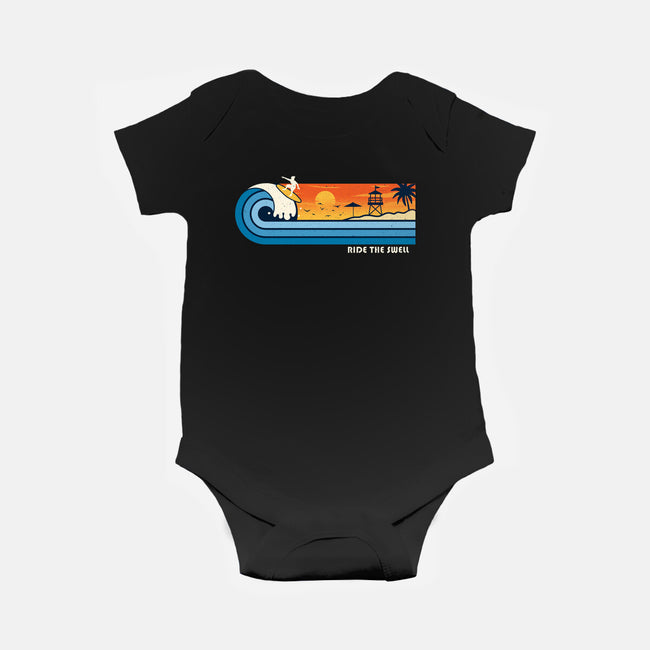 Ride The Swell-Baby-Basic-Onesie-erion_designs